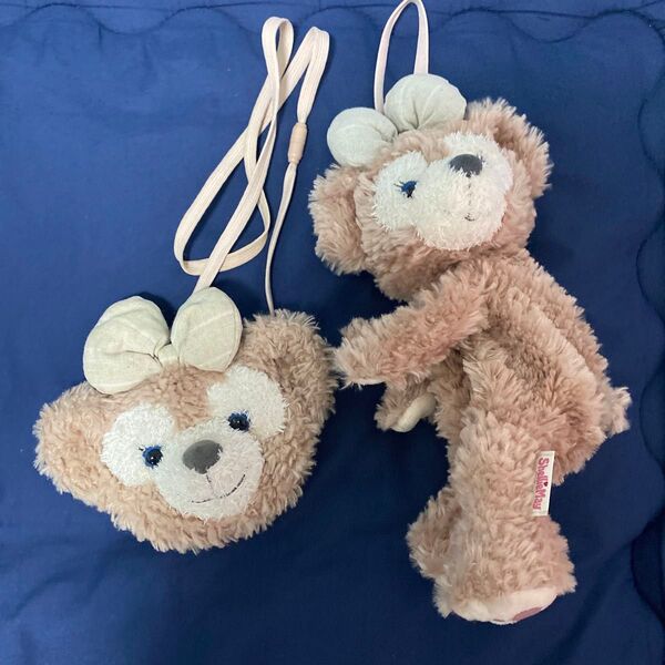 ディズニーシェリーメイ ぬいぐるみ ショルダーバッグ&パスケースセット