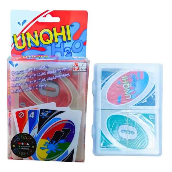 UNO トランプ ウノ カードゲーム 透明 プラスチック