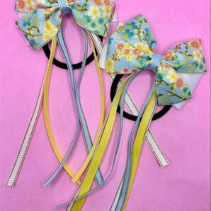 髪飾り 和装小物 かんざし リボン 七五三 ハンドメイド 花 袴 卒業式 成人式