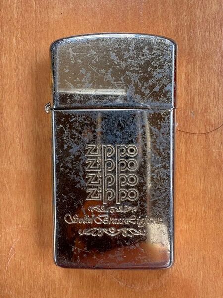 Zippo /ジッポ SOLID BRASS ソリッドブラス 真鍮 スリムライター 1989年