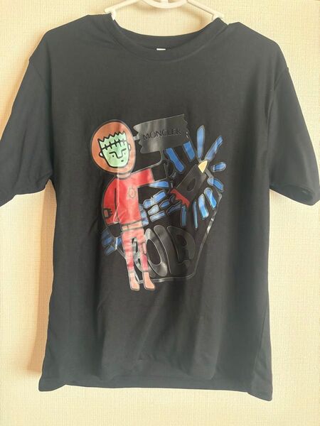 Tシャツ ブラック プリント MONCLER