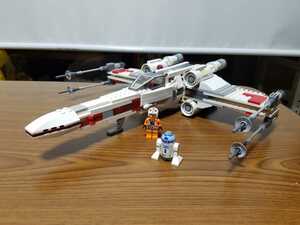  Lego Star Wars T-65B X wing * Star Fighter Roo k* Sky War car R2-D2 attaching 
