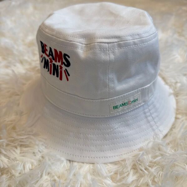 ☆新品タグ付き☆ バケットハット ビームスミニ BEAMS MiNi 白 帽子 50cm