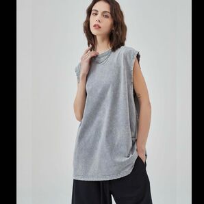WESTSEA ウエストシー タンクトップ グレー M
