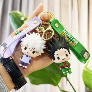 【新品・未使用】 ハンターハンター キーホルダー 2個セット ゴン キルア