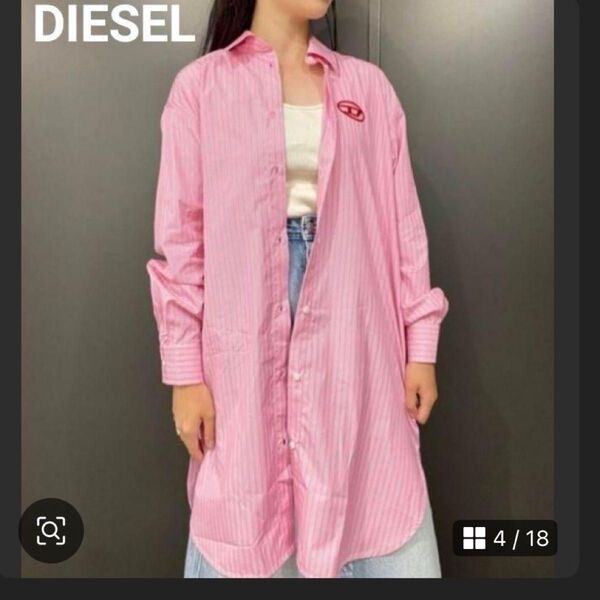 人気美品DIESELシャツワンピース