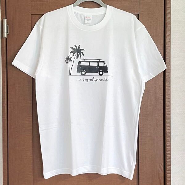 Tシャツ Lサイズ サーフィン サーファー キャンプ メンズ レディース ティシャツ ホワイト 白