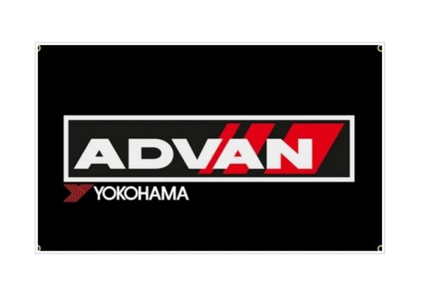 フラッグ T77 ヨコハマADVAN ポスター ガレージ装飾 バナー