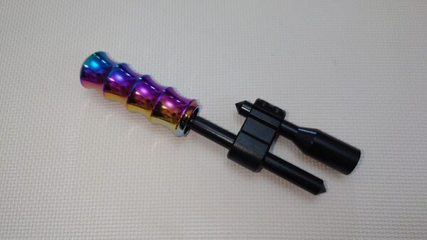 チタンカラー12cmレーシングシフトノブ+シフトノブ延長エクステンション ドリフト サーキット カスタムカー 軽トラ デコトラ
