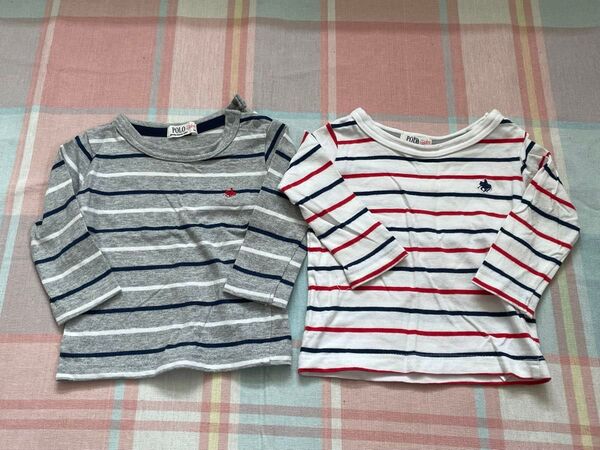 POLO Baby ストライプ ボーダー Tシャツ セット 70cm