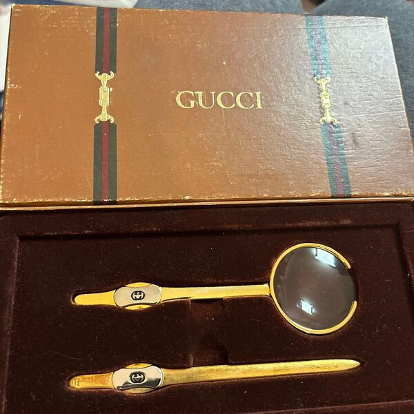GUCCI ペーパーナイフ ルーペ 箱付