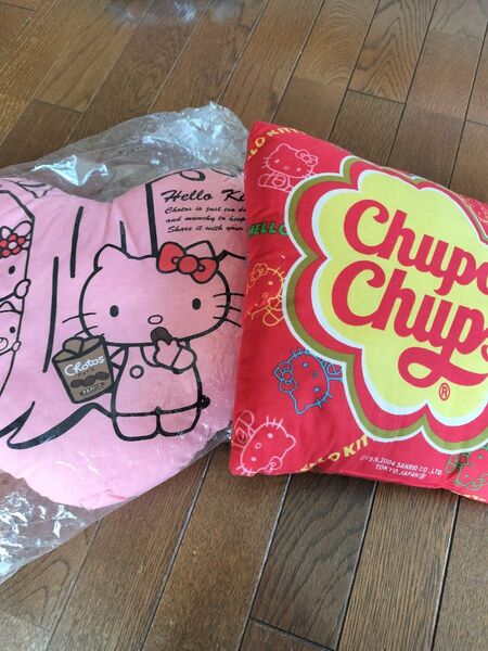 サンリオ ハローキティちゃん レア レトロ チュッパチャップス チョトスチョココラボクッション