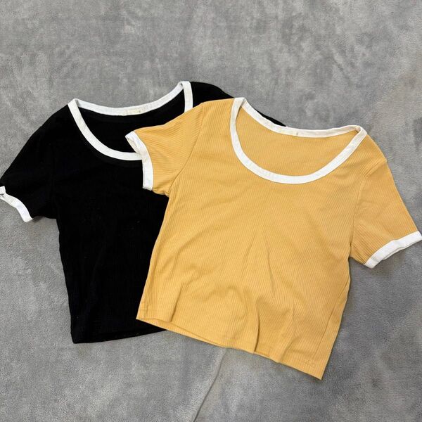 GU バイカラーミニTシャツ まとめ売り M