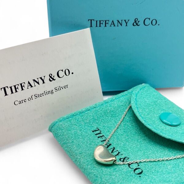 【美品】TIFFANY&CO. ティファニー ネックレス ビーンズ ビーン シルバー925 ペンダント アクセサリー