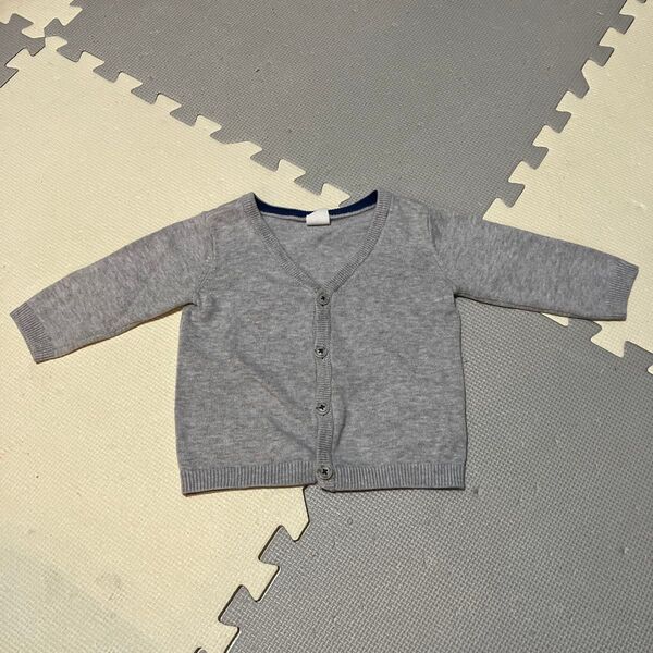 【68】H&M カーディガン グレー ニット