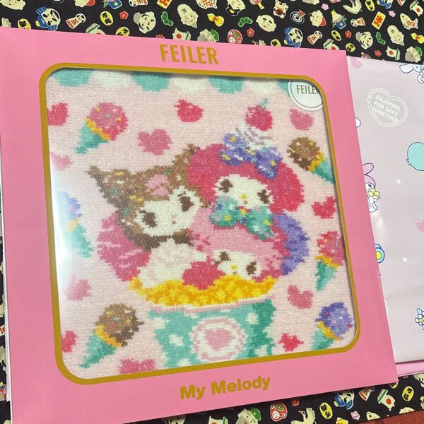 FEILER フェイラー サンリオ My Melody タオルハンカチ アイスクリーム