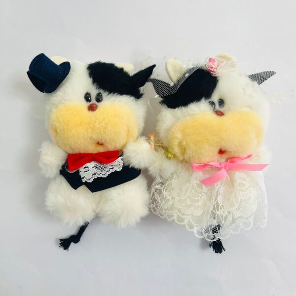 オオイケ 牛 ぬいぐるみ レトロ 日本製 人形 モーモー ウェディングドール