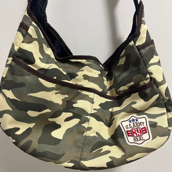 U.S.ARMY 犬用キャリーバッグ 迷彩柄