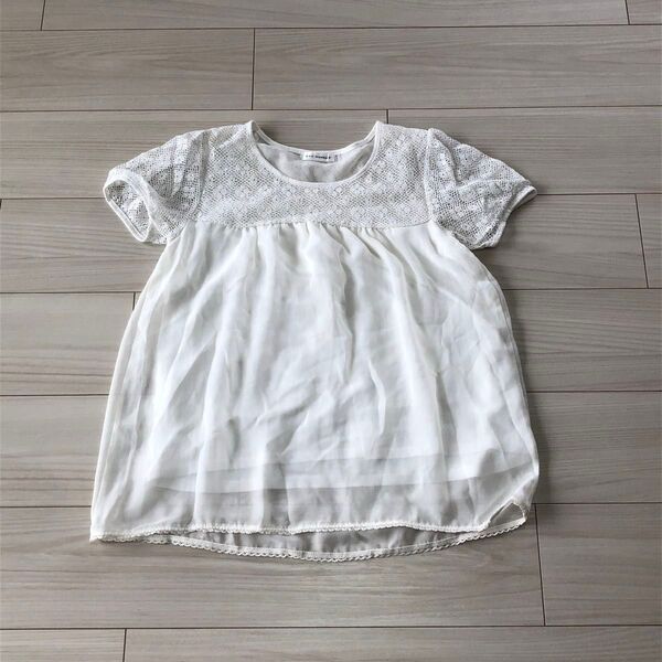 a.v.v 半袖 トップス カットソー Tシャツ 白 Mサイズ