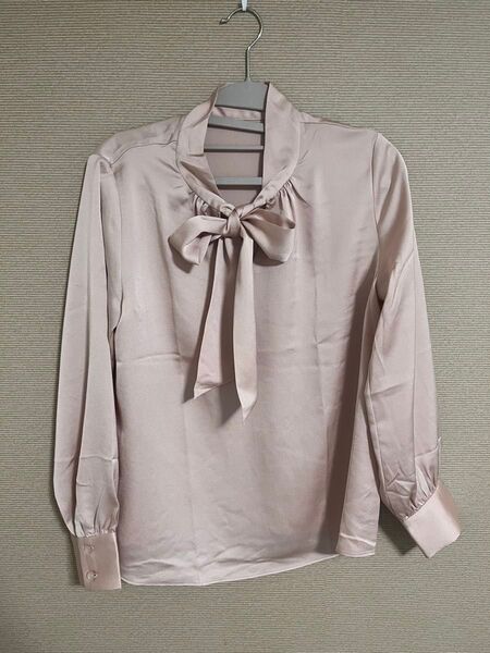 RHYME city tailored clothing ブラウス リボン ピンク