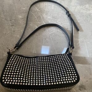 ZARAラインストーンバッグ キラキラ パーティーバッグ ハンドバッグ ショルダーバッグ