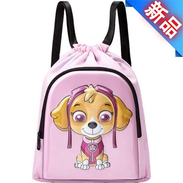 パトロール プールバッグ パウ 2wayボンサック 2層式 水着袋 ピンク