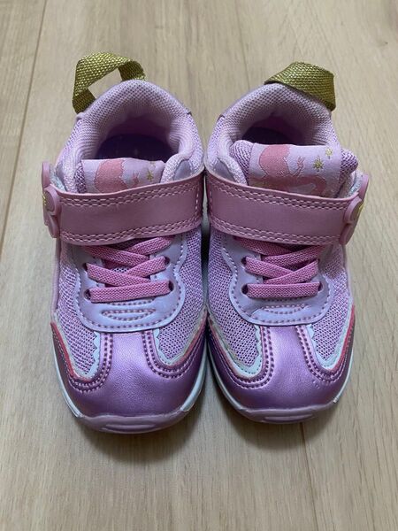 子供靴 スニーカー マジックテープ ピンク 15cm 女の子 2個セット ラプンツェル