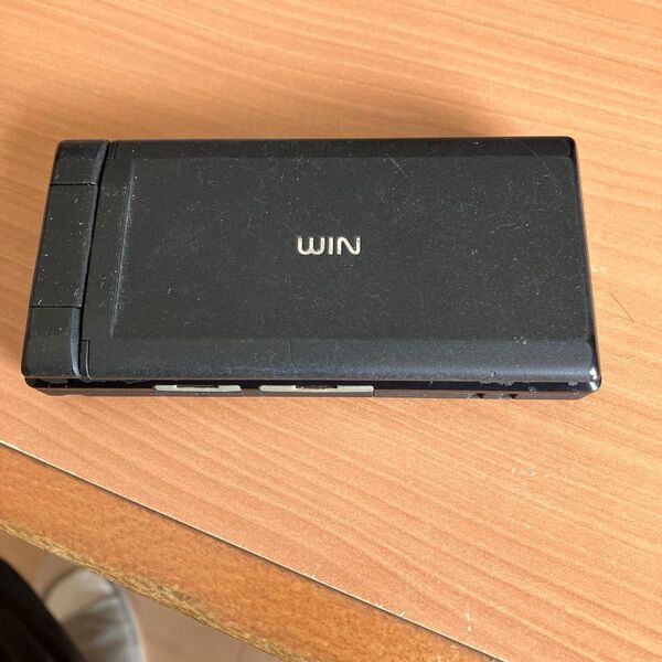 WIN 携帯電話 ブラック ガラケー