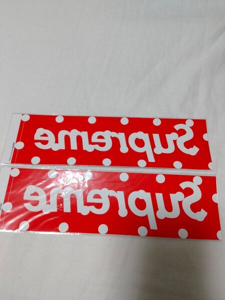 Supreme CDG BOXロゴ ステッカー 2枚