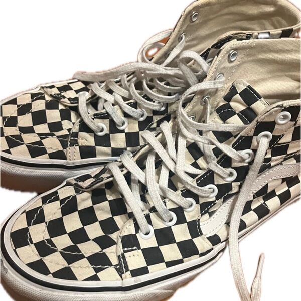 VANS ハイカットスニーカー チェッカー柄 90s