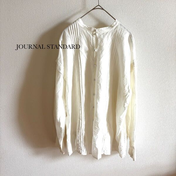 JOURNAL STANDARD シルク混ブラウス 白