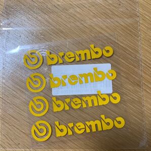 《新品・希少カラー》ブレンボ ステッカー 4枚セット イエロー