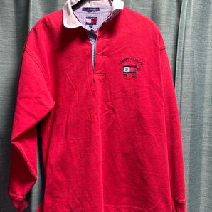 初期ダグ!レアTOMMY HILFIGER 長袖ラガーシャツ