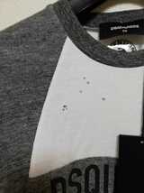 【新品即決】定価3.6万 DSQUARED2 18SS ダメージ加工 ロゴ Tシャツ XS カットソー ディースクエアード_画像5