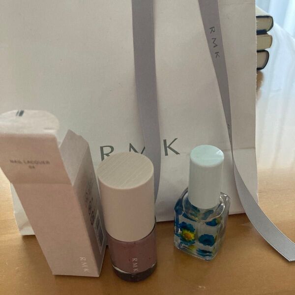 RMK ネイルラッカー04番、ネイルオイル 2個セット