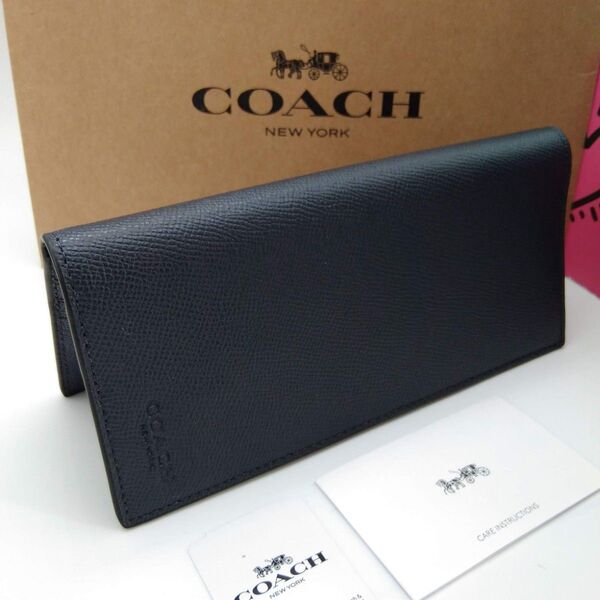 新品 COACH 長財布 メンズ 人気の小銭入れ付き