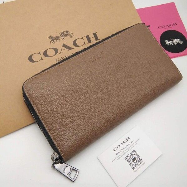 新作 新品 COACH 長財布 メンズ