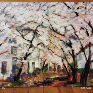 油彩 桜
