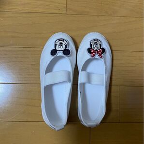 【美品】上履き 17cm ディズニー ミッキー ミニーちゃん スクールシューズ
