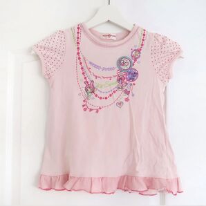 メゾピアノ ベリエちゃん 刺繍Tシャツ 130cm ピンク