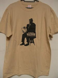 即決★新品ブルースＴシャツ★ウィリー・ディクソン★WILLIE DIXON★ベージュボディ×ブラックプリント★Ｓ/M/L/XLサイズ対応可能