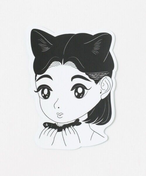 TOKYO CULTUART by BEAMS 牛木匡憲 ネコ ステッカー 1枚 Masanori Ushiki 猫 キャット