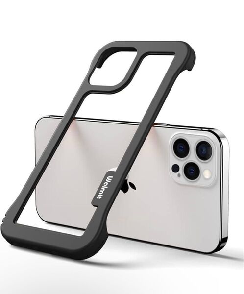 【YMXPY】 iPhone16Pro シリコンバンパーケース コントラストカラー+背面のくり抜き