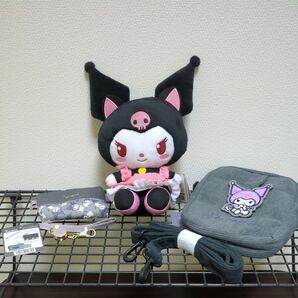 サンリオキャラクターズ クロミ ぬいぐるみ、リールパスポーチ、ショルダーポシェット