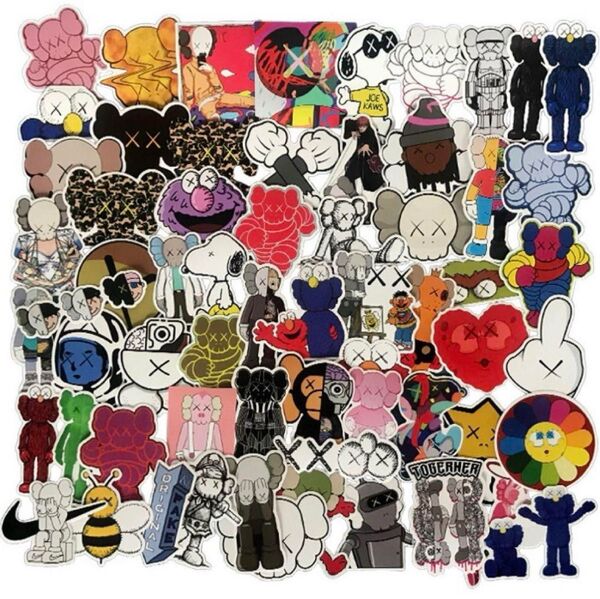 カウズ KAWS 防水ステッカー 64枚 大きめサイズ