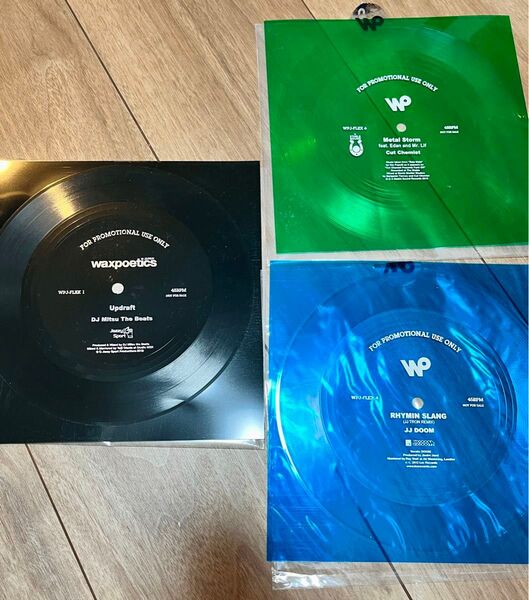 【非売品】waxpoetics ワックスポエティクス ソノシート3枚セット ワックスポエティクス 中古 限定