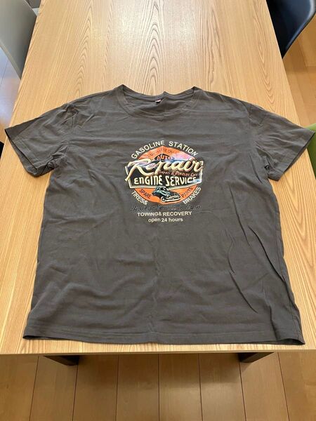 GASOLINE STATION Tシャツ グレー 古着風