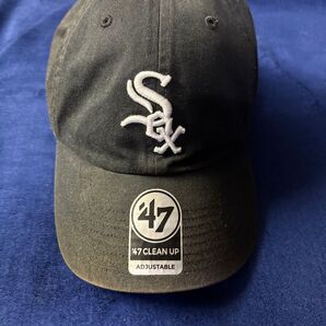 47‘White SOXキャップ ブラック MLB CAP 帽子