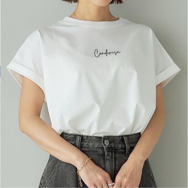 しまむら mysa 田中里奈 フレンチスリーブTシャツ