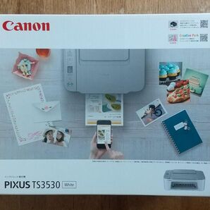 新品未使用 キヤノン PIXUS TS3530 白 インクなし 運賃込